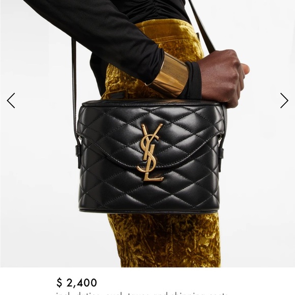 YSL June quilted black leather crossbody bag authentic‎ - Picture 2 of 13